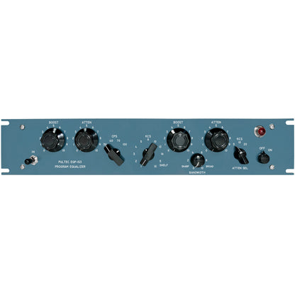 Pultec EQP-1S3-SS Solid State Equalizer 2U with API Gain Stage, Blue Faceplate