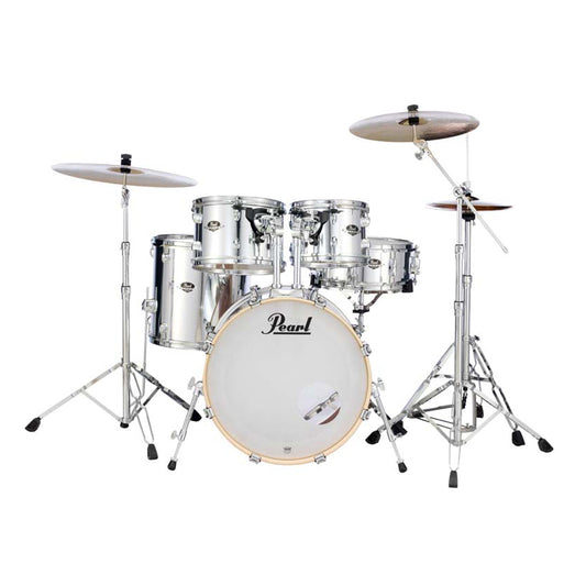 Pearl Export EXX 5-piece Drum Set in Mirror Chrome