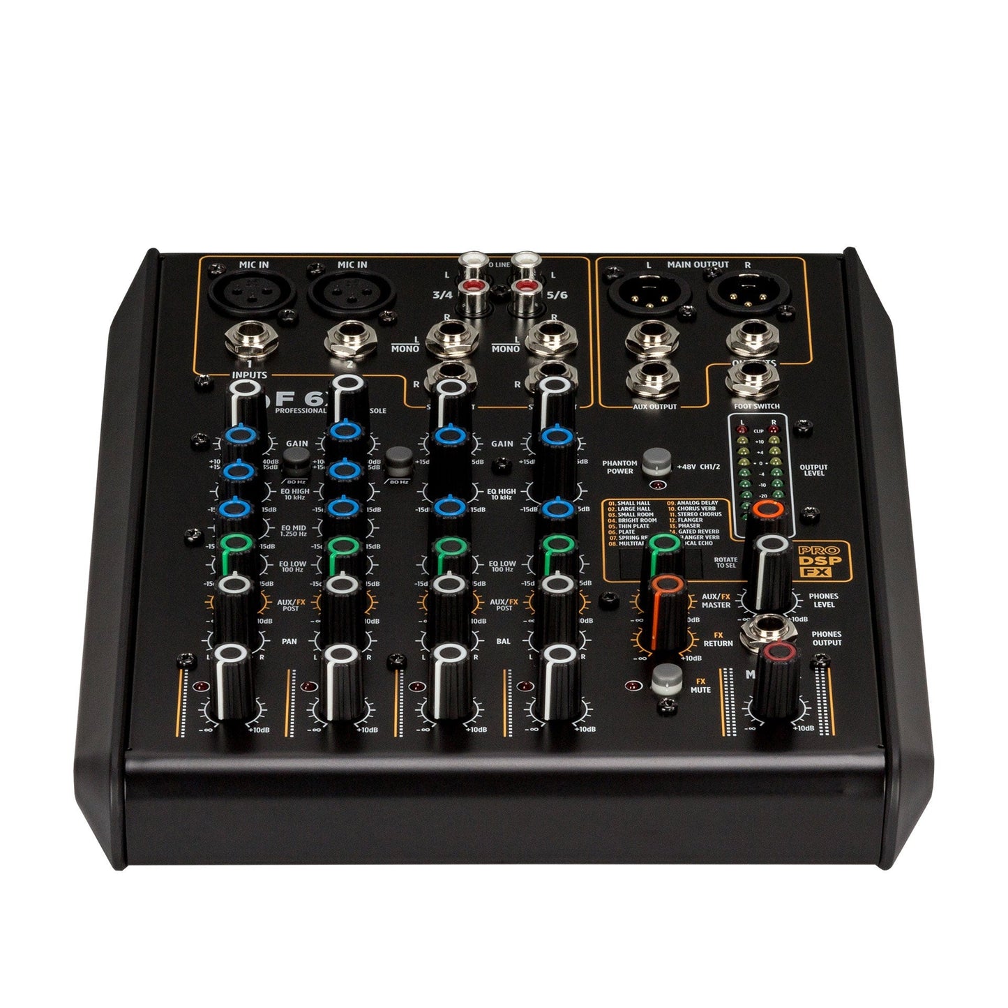 RCF F6-X 6-Channel Mixing Console with Multi-FX