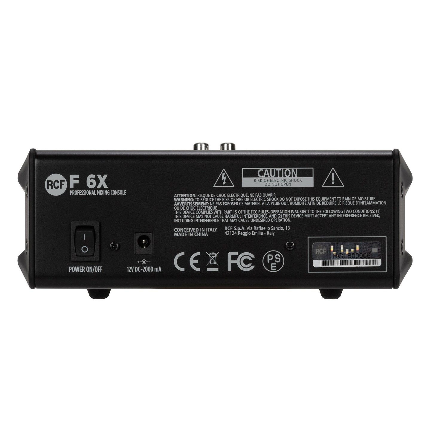 RCF F6-X 6-Channel Mixing Console with Multi-FX