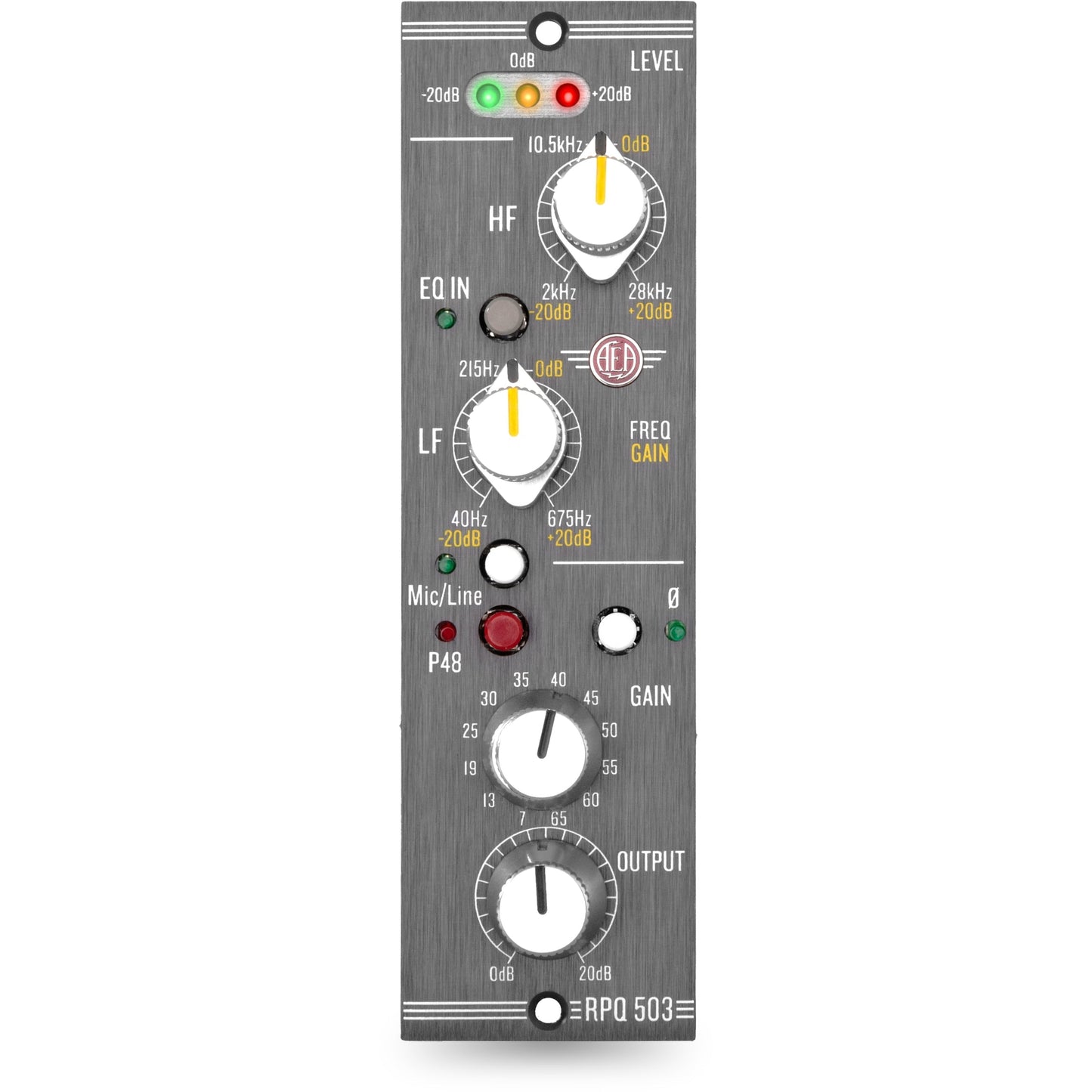 AEA RPQ503 500 Series Ribbon Mic Pre and EQ