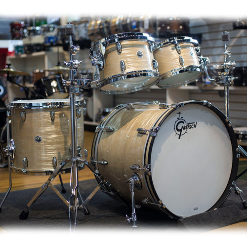Gretsch Brooklyn Series Drumkit in Creme Oyster Nitron Wrap (GBE8246302)