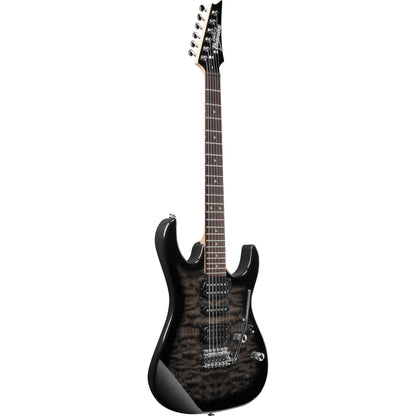 Ibanez GRG7221QATKS RG Gio 7-String Electric Guitar, Transparent Black Sunburst