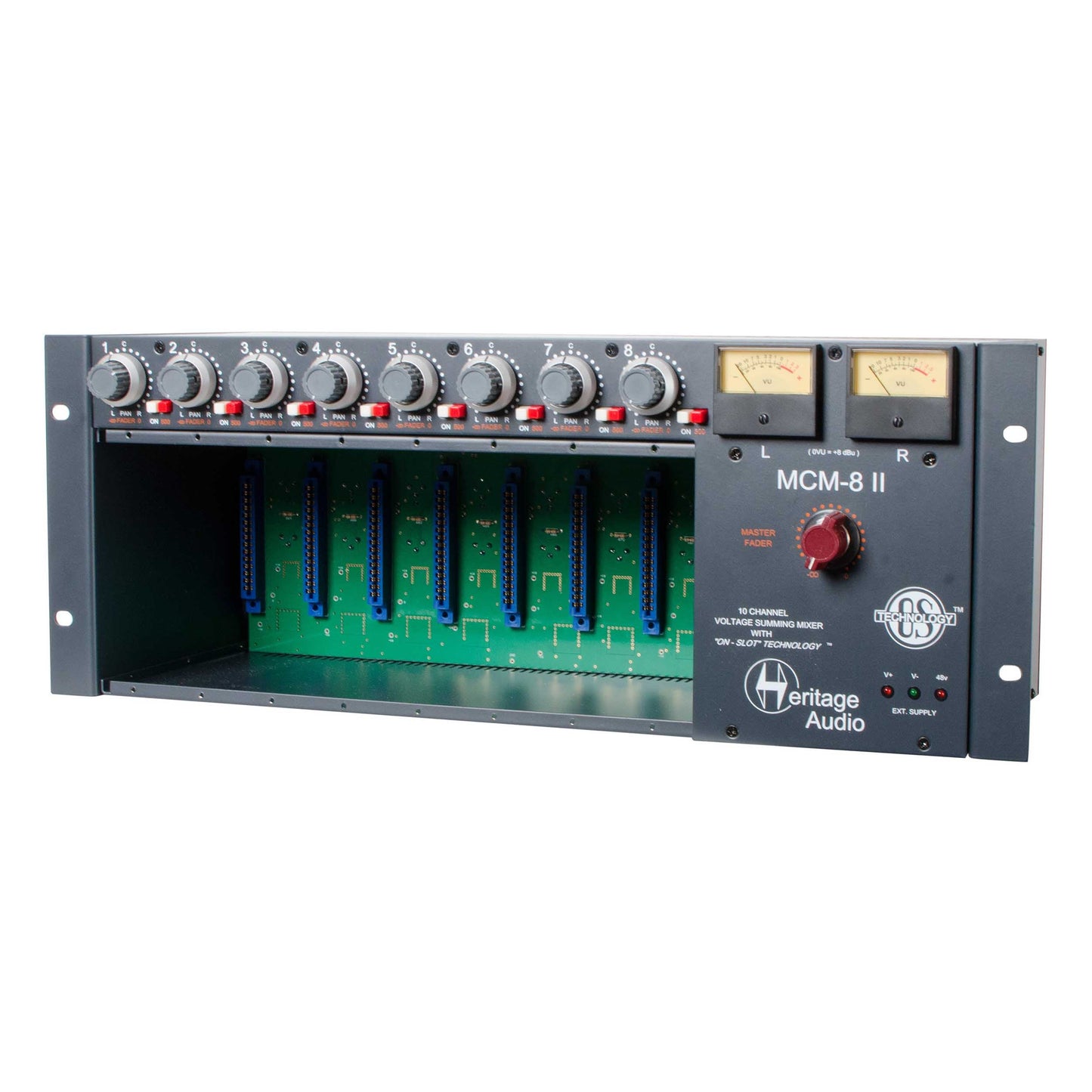 Heritage Audio MCM-8 MK2 8 Slot Rack with Mixer Enclosure for 500-Series Modules