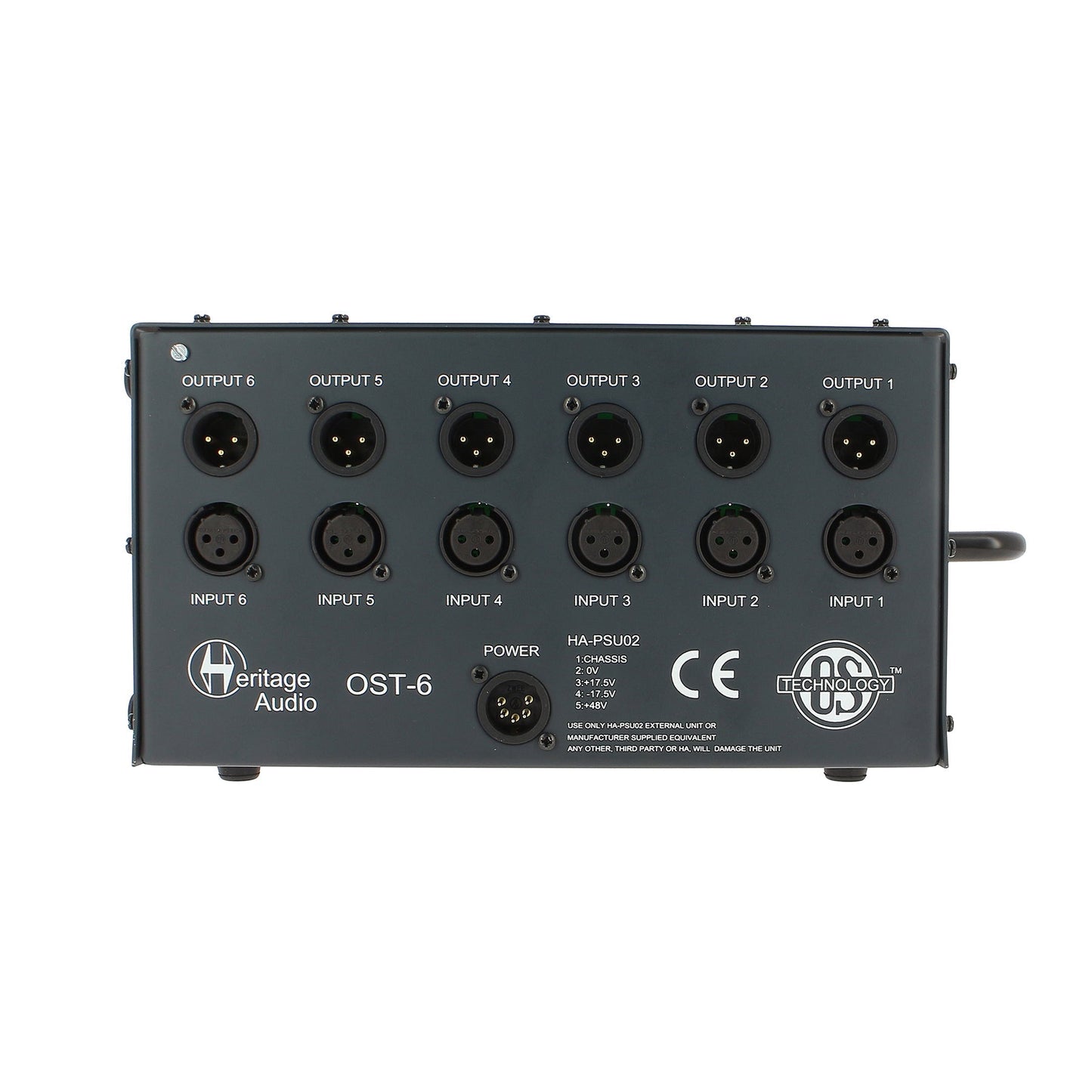 Heritage Audio OST-6 V2.0 - 6 Slot 500 Series Rack