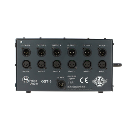 Heritage Audio OST-6 V2.0 - 6 Slot 500 Series Rack
