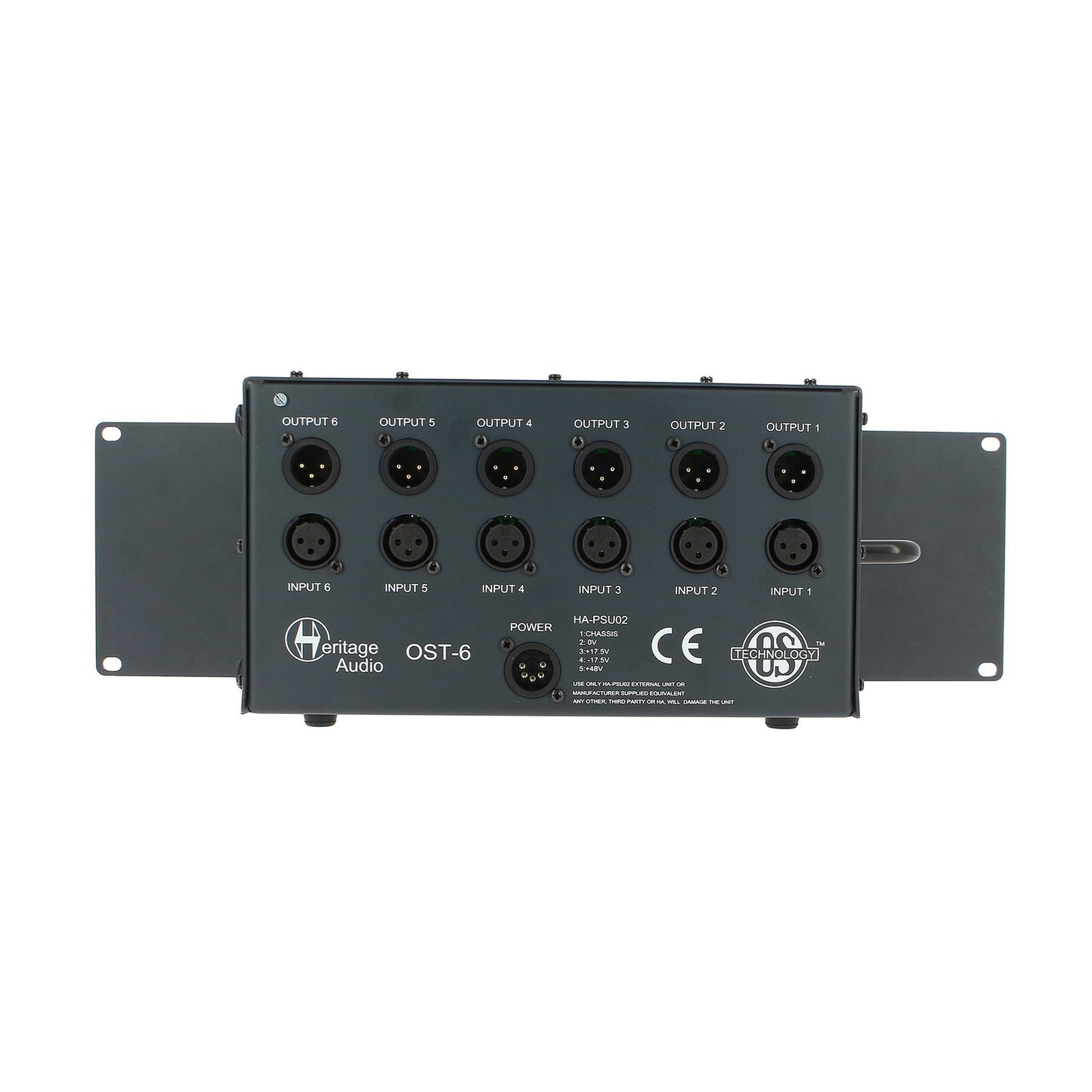 Heritage Audio OST-6 V2.0 - 6 Slot 500 Series Rack
