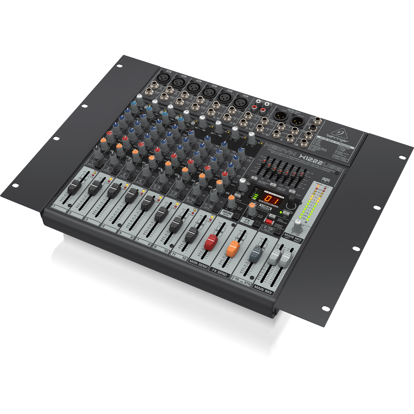 Behringer Xenyx X1222USB 12-Channel 16-Input 2/2-Bus Mixer & USB Interface