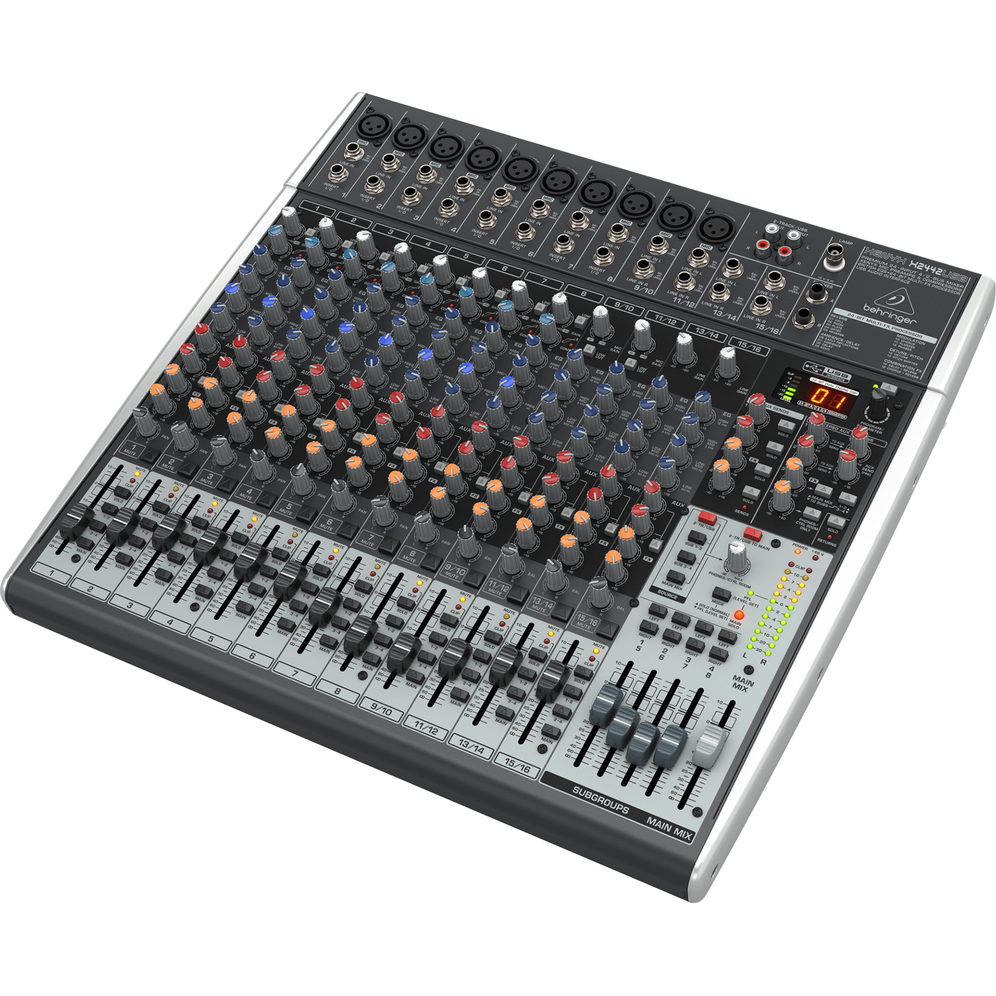Behringer Xenyx X2442USB Premium 24-Input 4/2-Bus Mixer & USB/Audio Interface