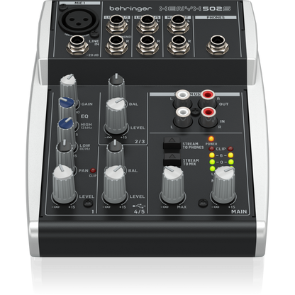 Behringer Xenyx 502S 5-Channel Analog Streaming Mixer