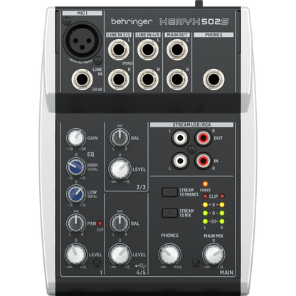 Behringer Xenyx 502S 5-Channel Analog Streaming Mixer