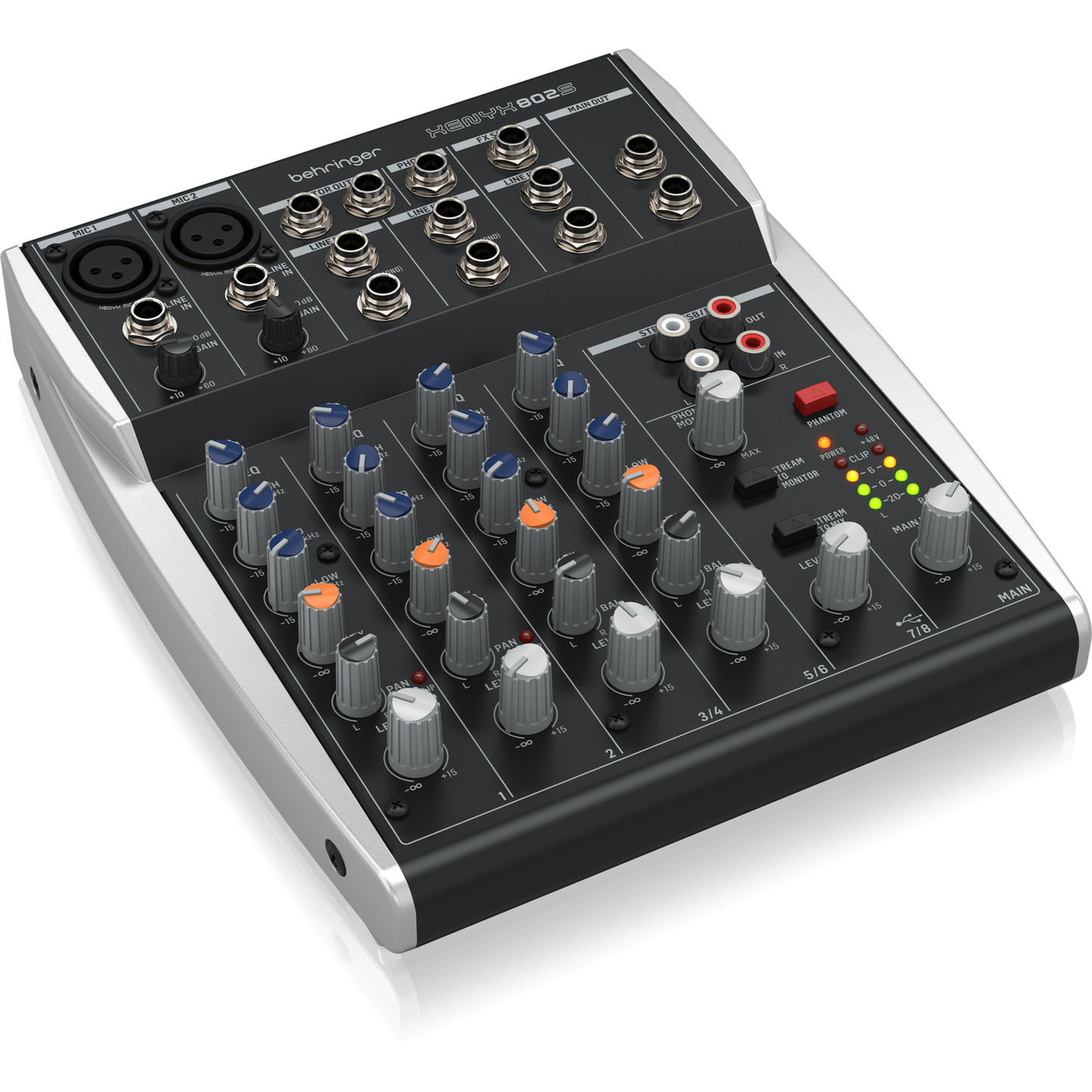 Behringer Xenyx 802S 8-Channel Analog Streaming Mixer