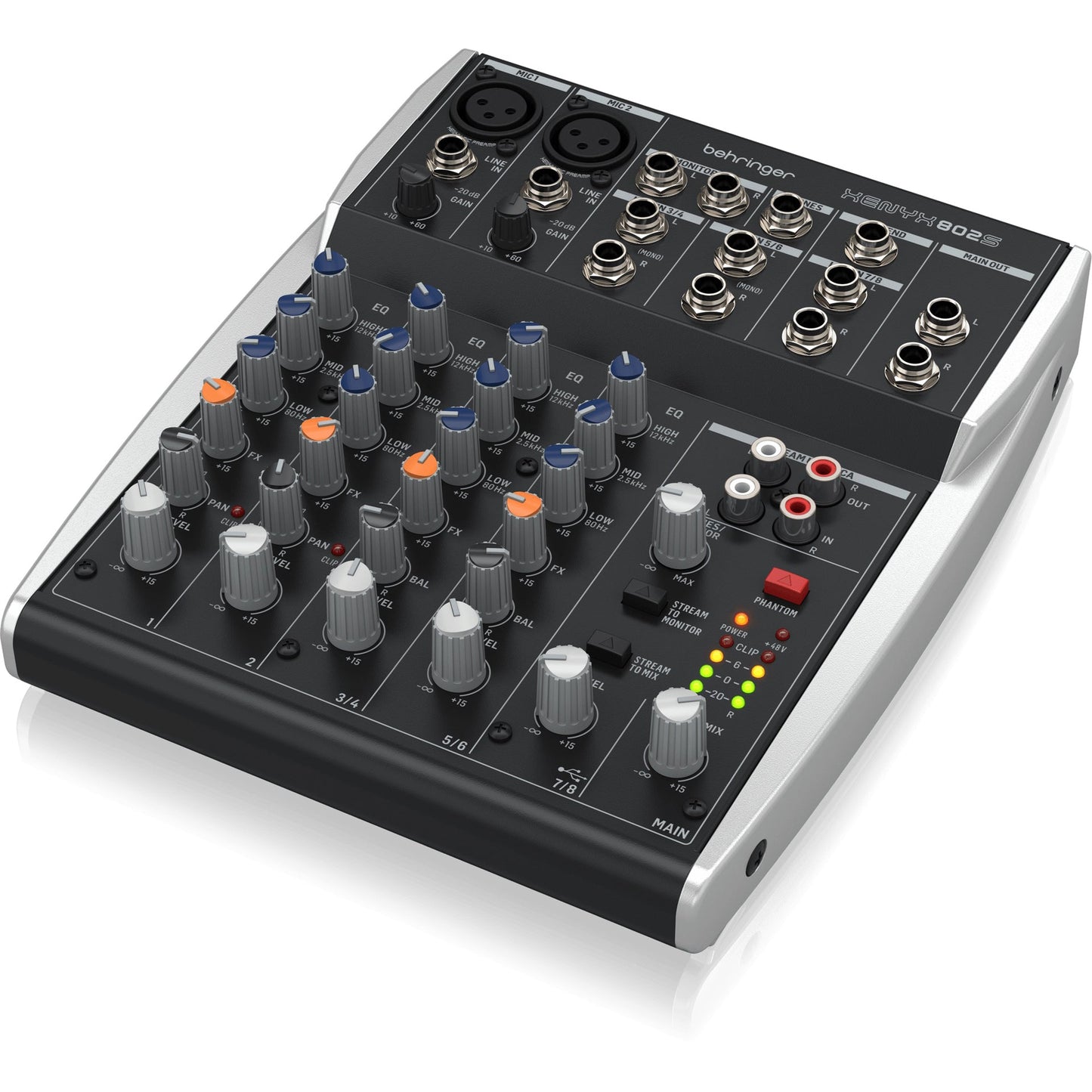 Behringer Xenyx 802S 8-Channel Analog Streaming Mixer