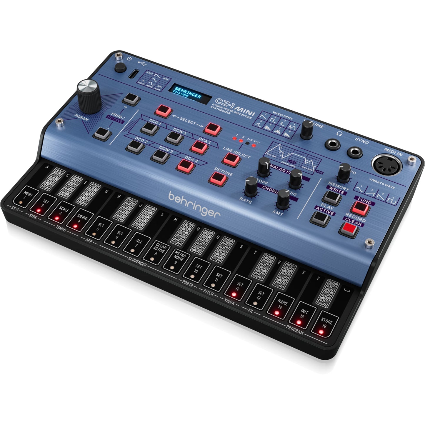 Behringer CZ-1 Mini Portable 3-Voice Hybrid Phase Distortion Synthesizer