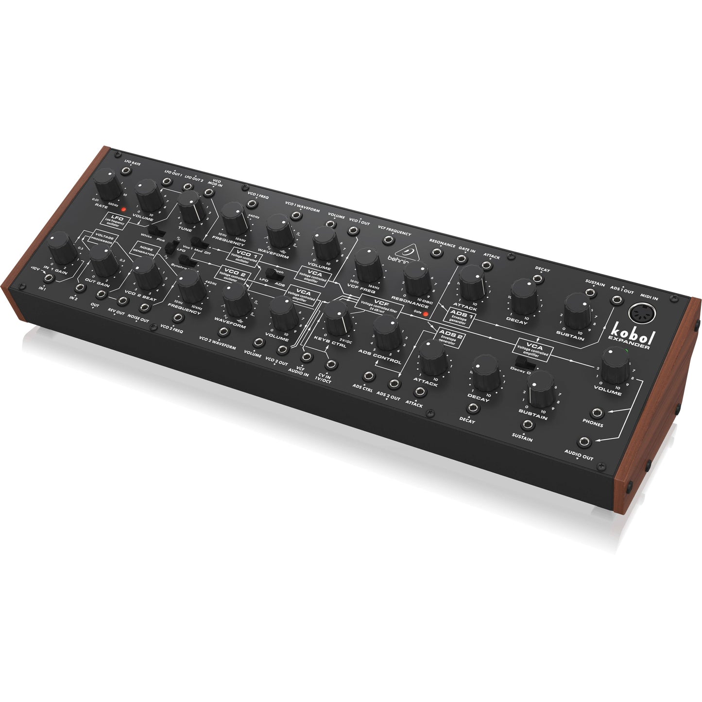 Behringer Kobol Expander Analog Semi-Modular Synthesizer with 2 VCOs