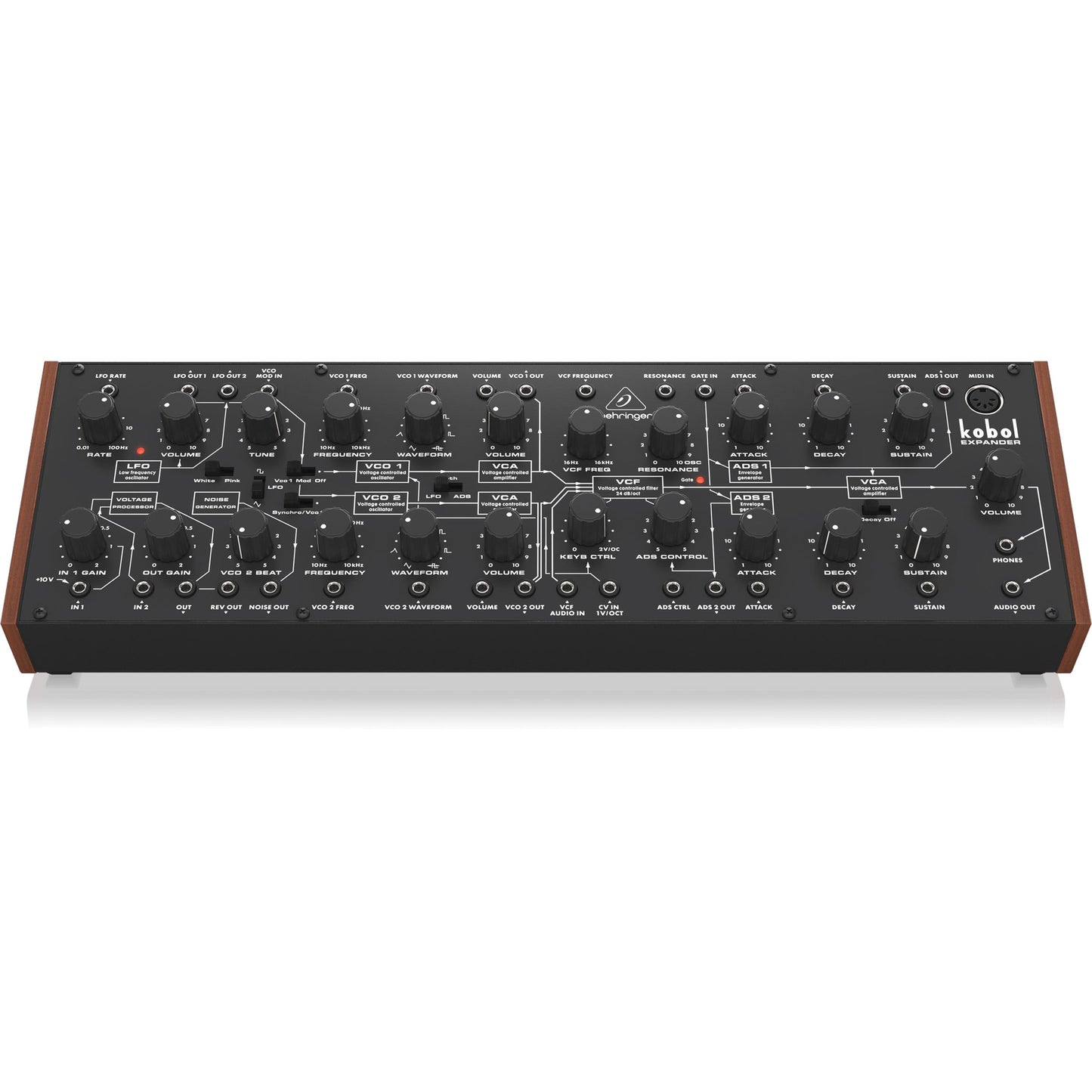 Behringer Kobol Expander Analog Semi-Modular Synthesizer with 2 VCOs