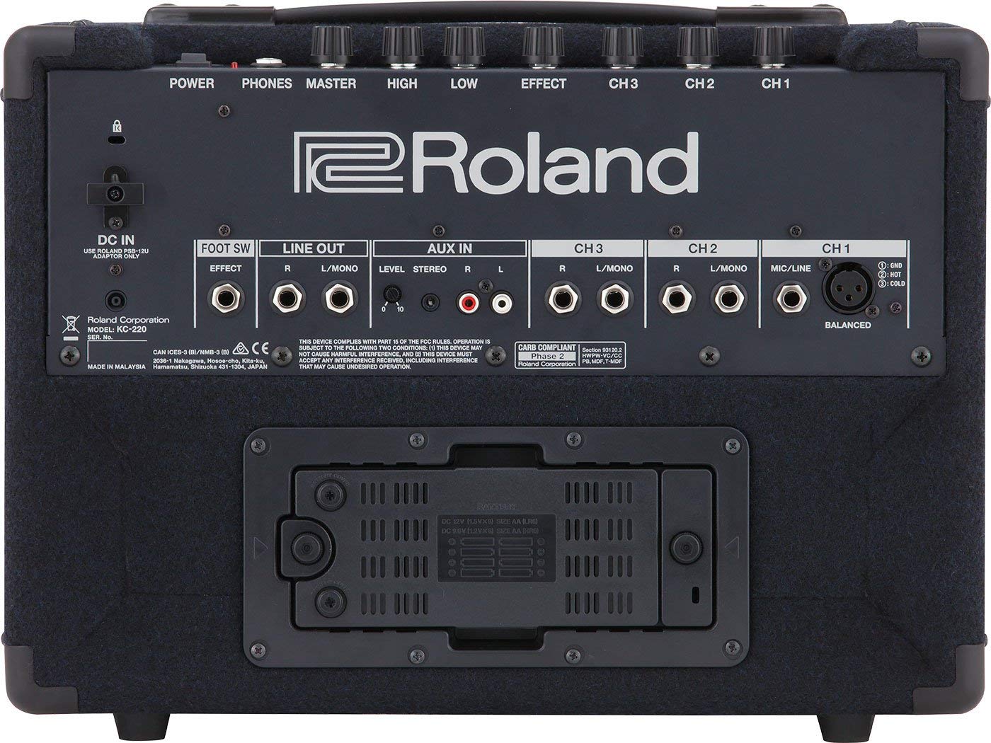 Roland KC-220 Battery Powered Stereo Keyboard Amplifier (KC220)