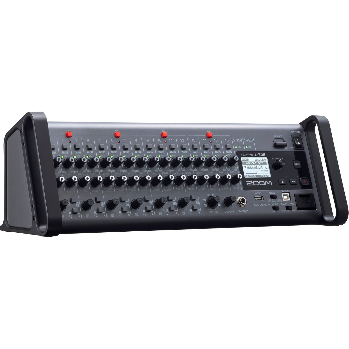 Zoom LiveTrak L-20R Rack Mountable Live Mixer/Recorder