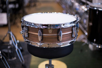 Ludwig Copper Phonic 5x14 Snare Drum w/ Raw Patina Finish and Imperial Lugs