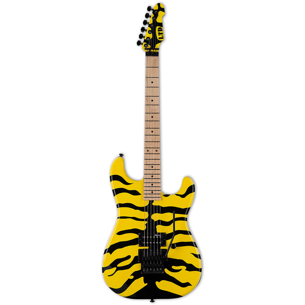 ESP LTD GL-200MT George Lynch Signature M1 Electric Guitar, Yellow w/ Tiger Graphic