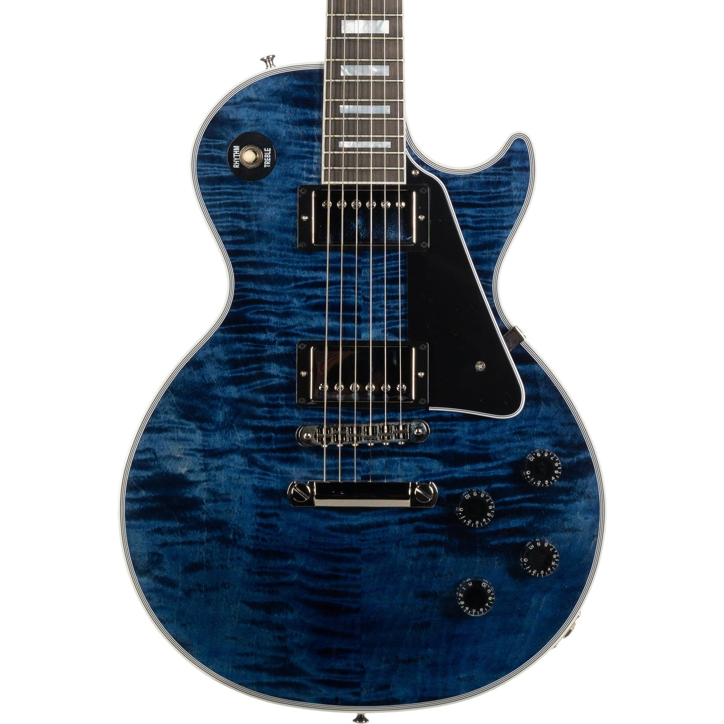 Gibson Les Paul Custom Figured Electric Guitar - Translucent Blue