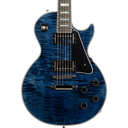 Gibson Les Paul Custom Figured Electric Guitar - Translucent Blue