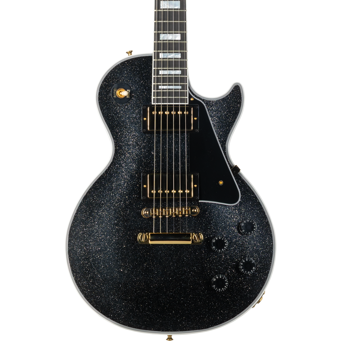 Gibson Les Paul Custom Electric Guitar - Black Sparkle Gloss