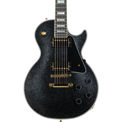 Gibson Les Paul Custom Electric Guitar - Black Sparkle Gloss