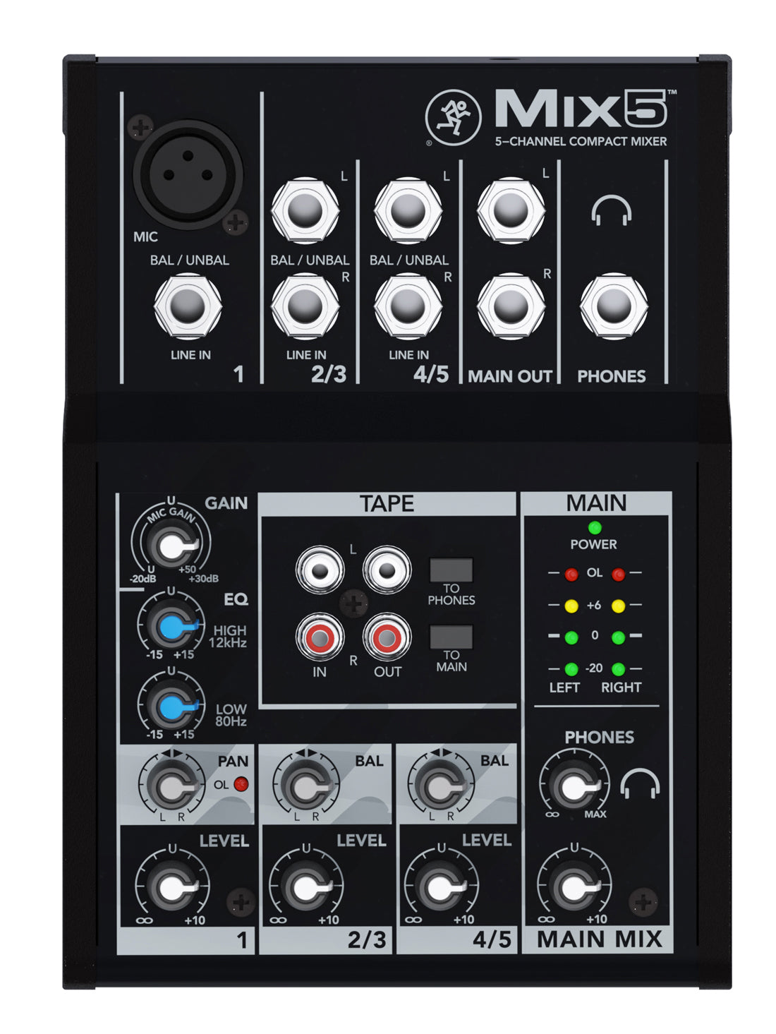Mackie Mix5 5-Channel Compact Mixer