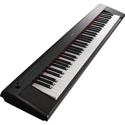 Yamaha NP32 76-Key Lightweight Portable Keyboard in Black with Power Supply