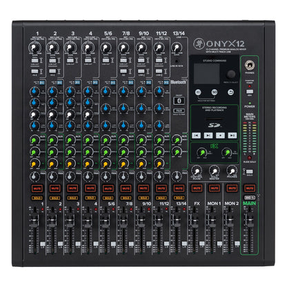 Mackie Onyx12 12-Channel Premium Analog Mixer with Multi-Track USB