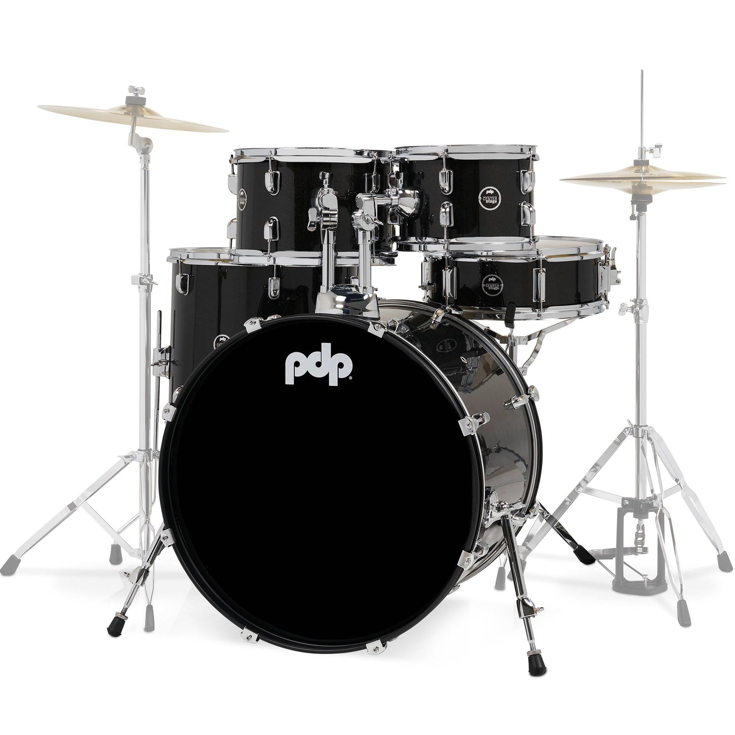 Pacific Drums & Percussion CENTERstage 5-Piece Shell Pack - Black Sparkle