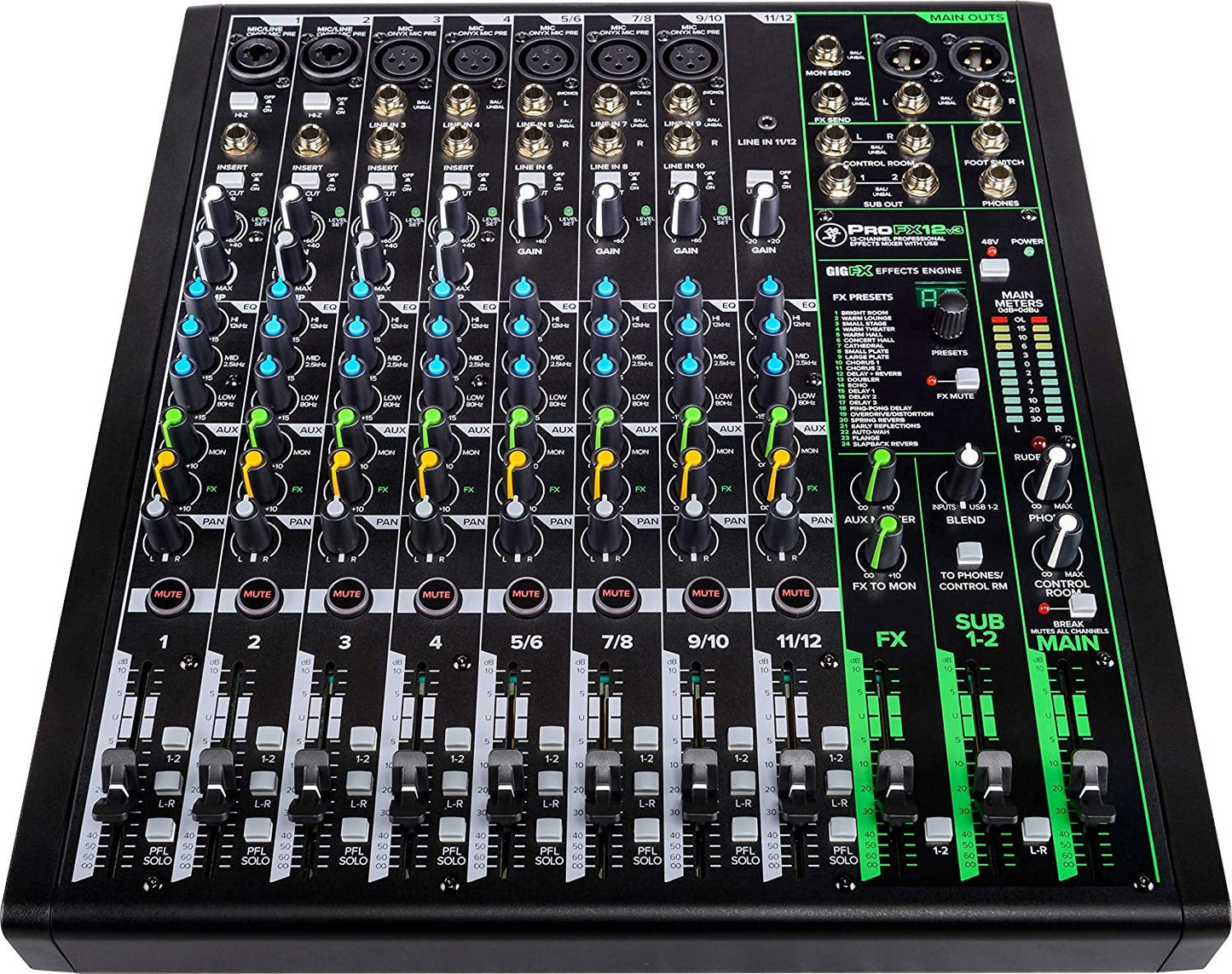 Mackie ProFX12v3 12-channel Mixer with Effects
