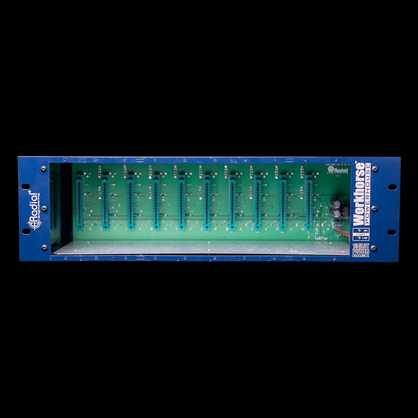 Radial WorkHorse Powerhouse 10 Slot 500-Series Rack