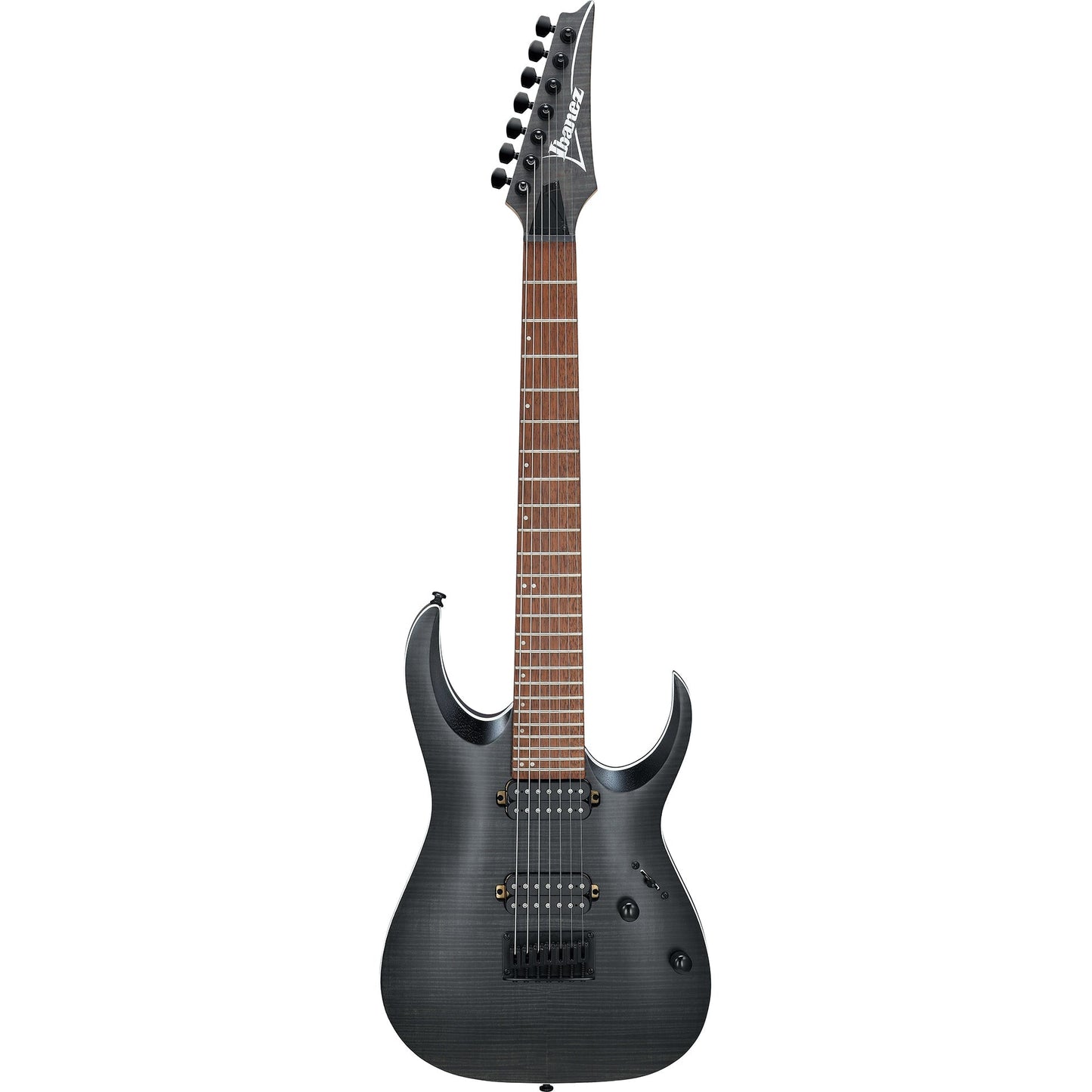 Ibanez RGA742FMTGF Standard 7-String Electric Guitar, Transparent Gray Flat