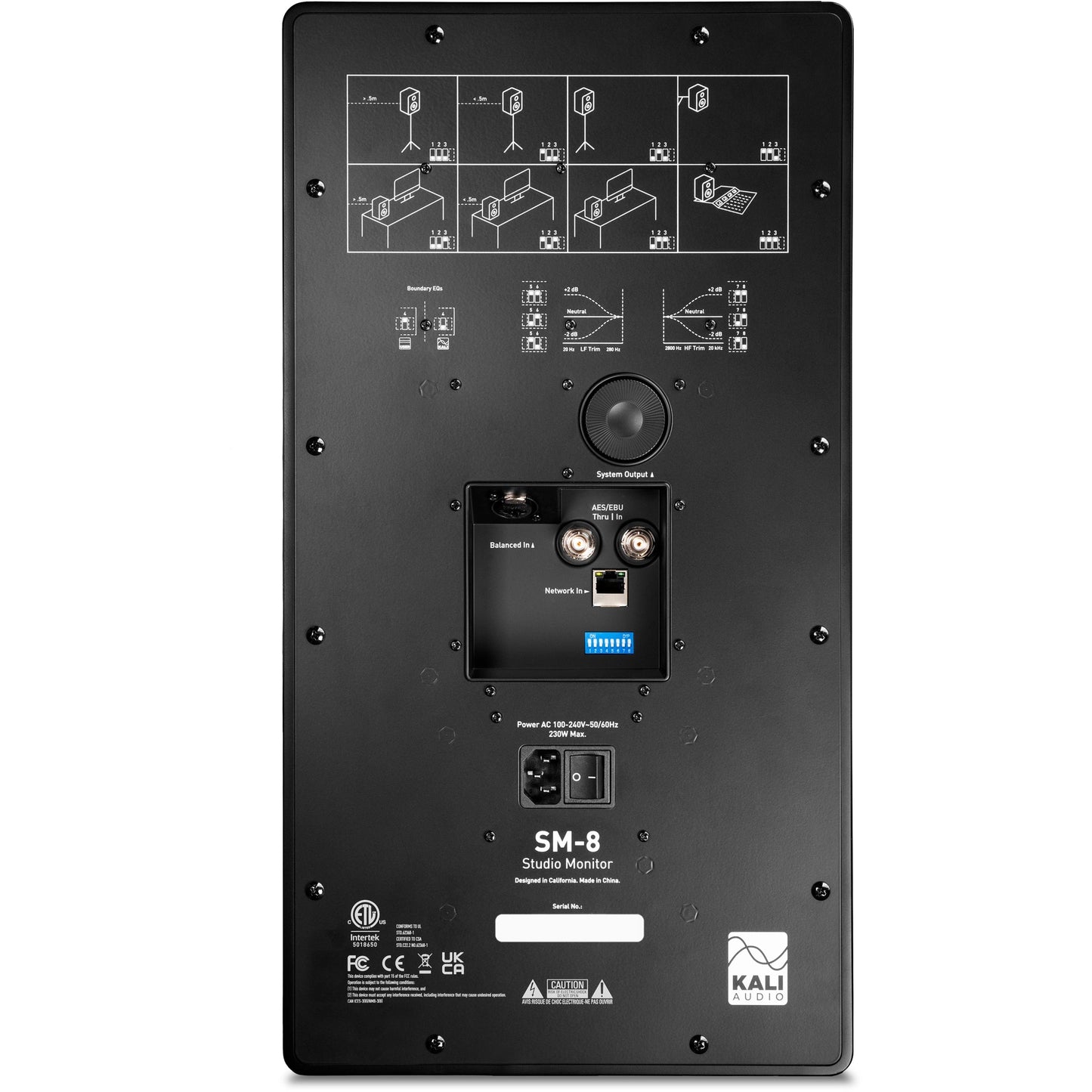 Kali Audio SM-8 8” 3 Way Studio Monitor with Network Control