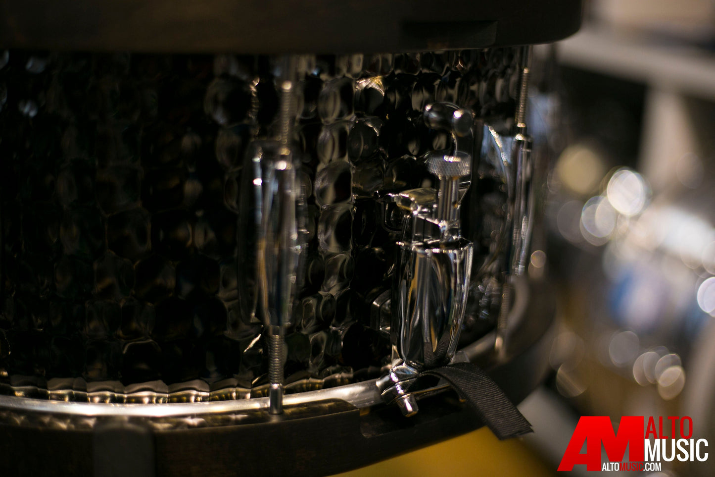 Gretsch S16514WHBSH 6.5x14" Hammered Black Steel Snare Drum