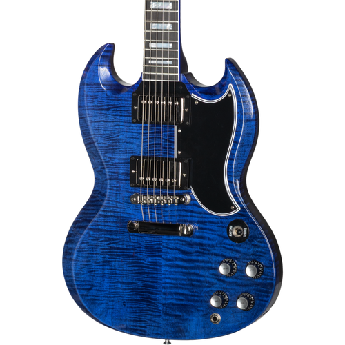 Gibson SG Custom Figured Electric Guitar - Blue Widow