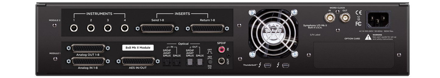 Apogee Symphony Analog I/O MK2 Thunderbolt Chassis - 8x8 + 8MP