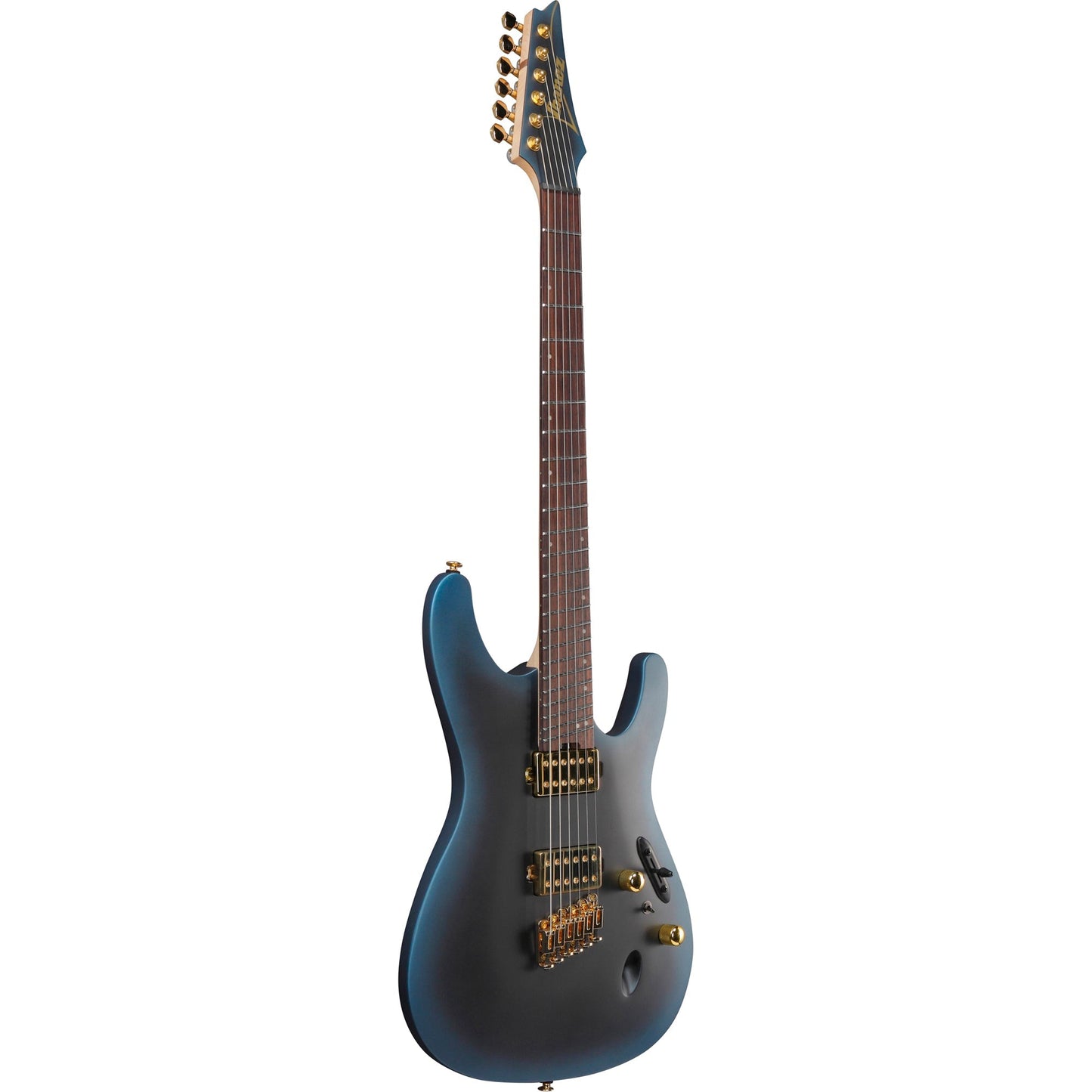 Ibanez SML721 S Axe Design Lab Multi-scale Electric Guitar - Midnight Arctic Ocean Matte