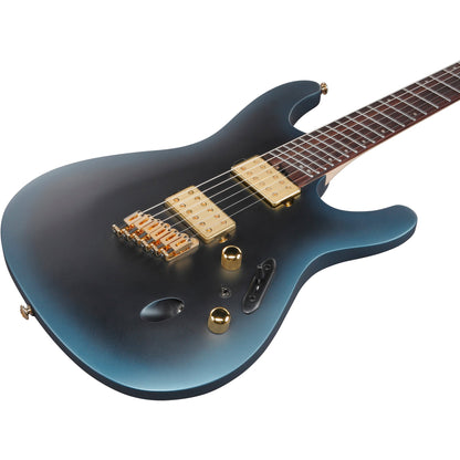 Ibanez SML721 S Axe Design Lab Multi-scale Electric Guitar - Midnight Arctic Ocean Matte