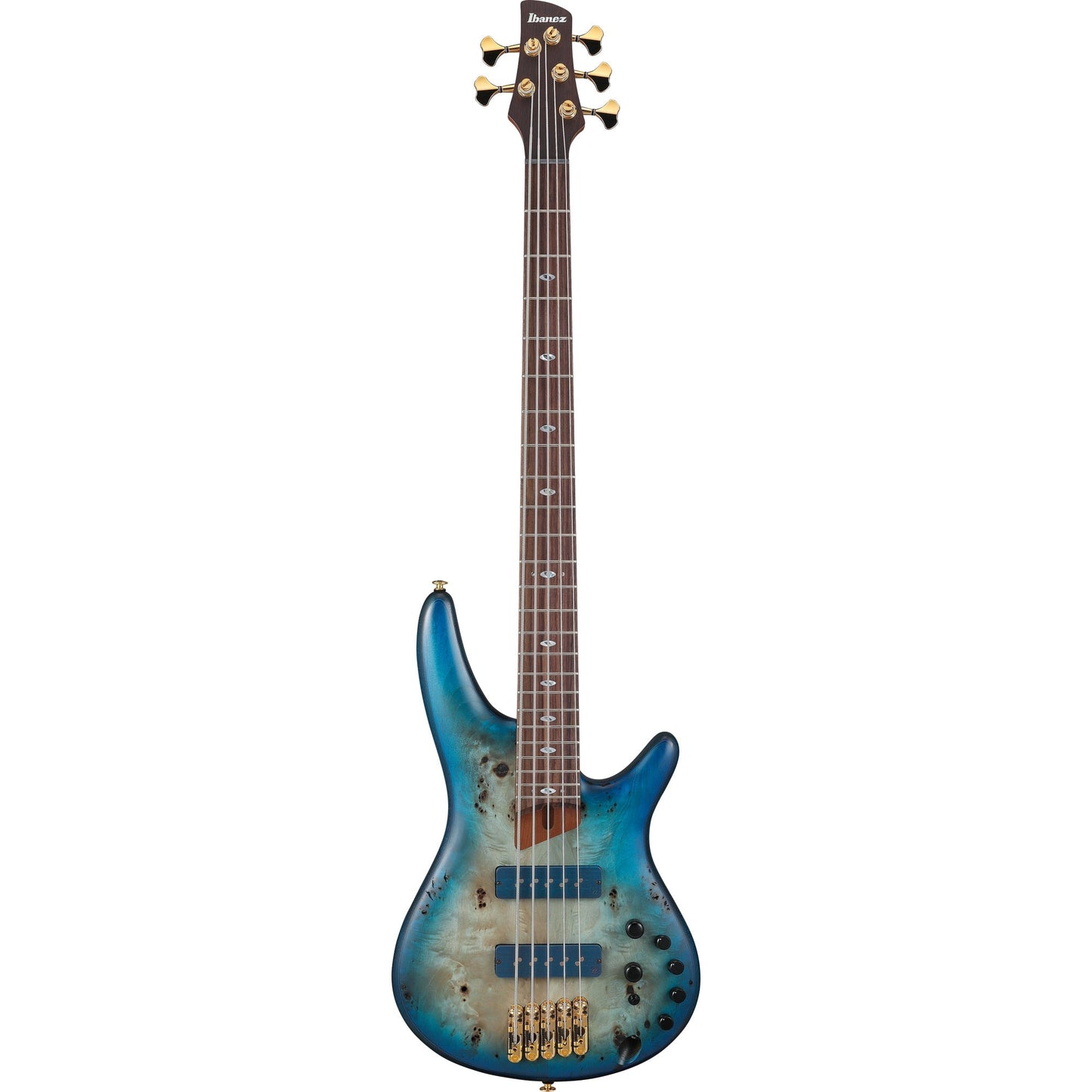 Ibanez SR6605 SR Prestige 5-String Electric Bass - Ghost Fleet Blue Burst