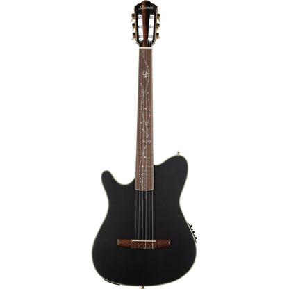 Ibanez TOD10N Left Handed Acoustic Electric Guitar - Transparent Black Flat
