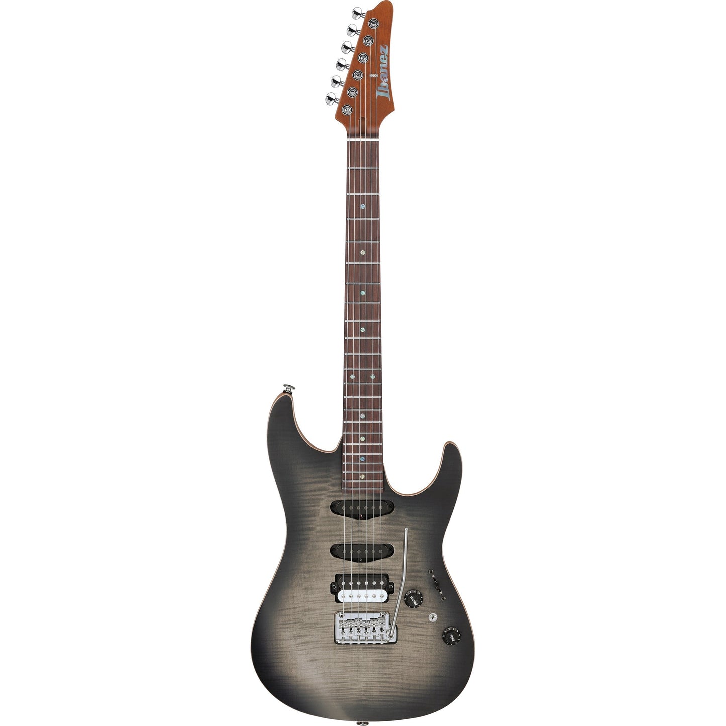 Ibanez TQM2 Tom Quayle Signature Electric Guitar - Charcol Black Burst Flat