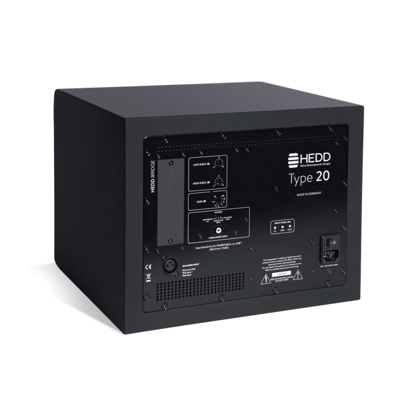 Hedd Type 20 Studio Monitor - 3-Way, 3x300W - Left