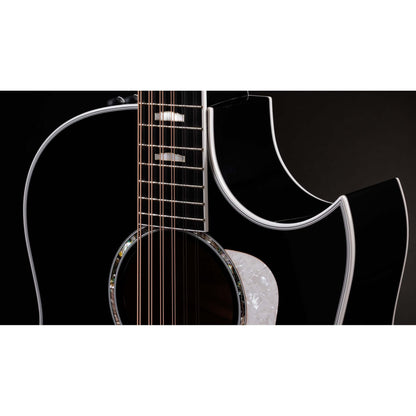 Taylor Somos 657ce 12-String Acoustic Electric Doce Doble - Black