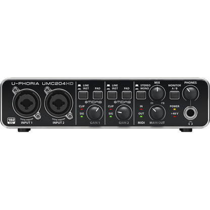 Behringer U-PHORIA UMC204HD USB 2.0 Audio Interface