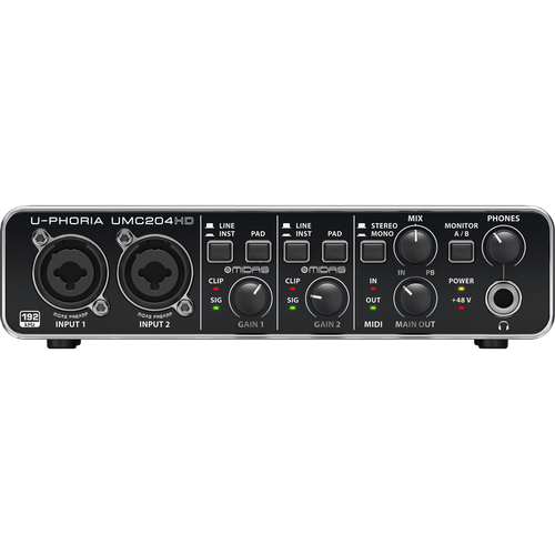 Behringer U-PHORIA UMC204HD USB 2.0 Audio Interface
