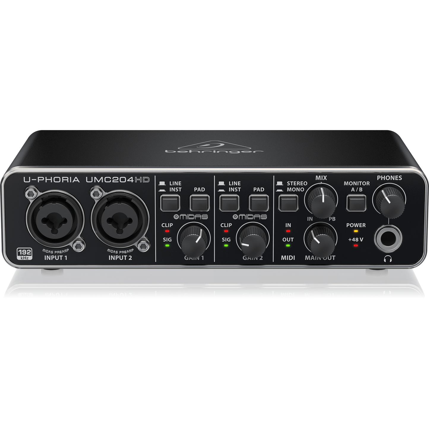 Behringer U-PHORIA UMC204HD USB 2.0 Audio Interface