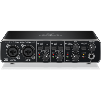 Behringer U-PHORIA UMC204HD USB 2.0 Audio Interface